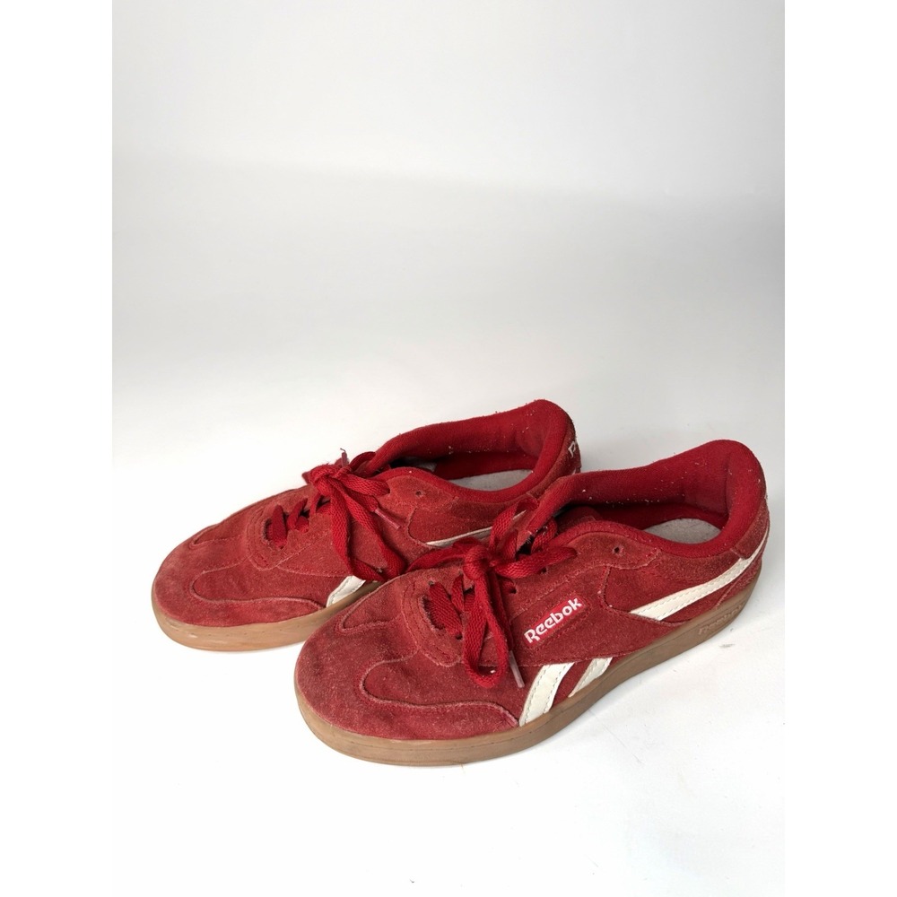 Reebok Forte Lounger Double Up Red Suede White Gum Sneakers Women's 7